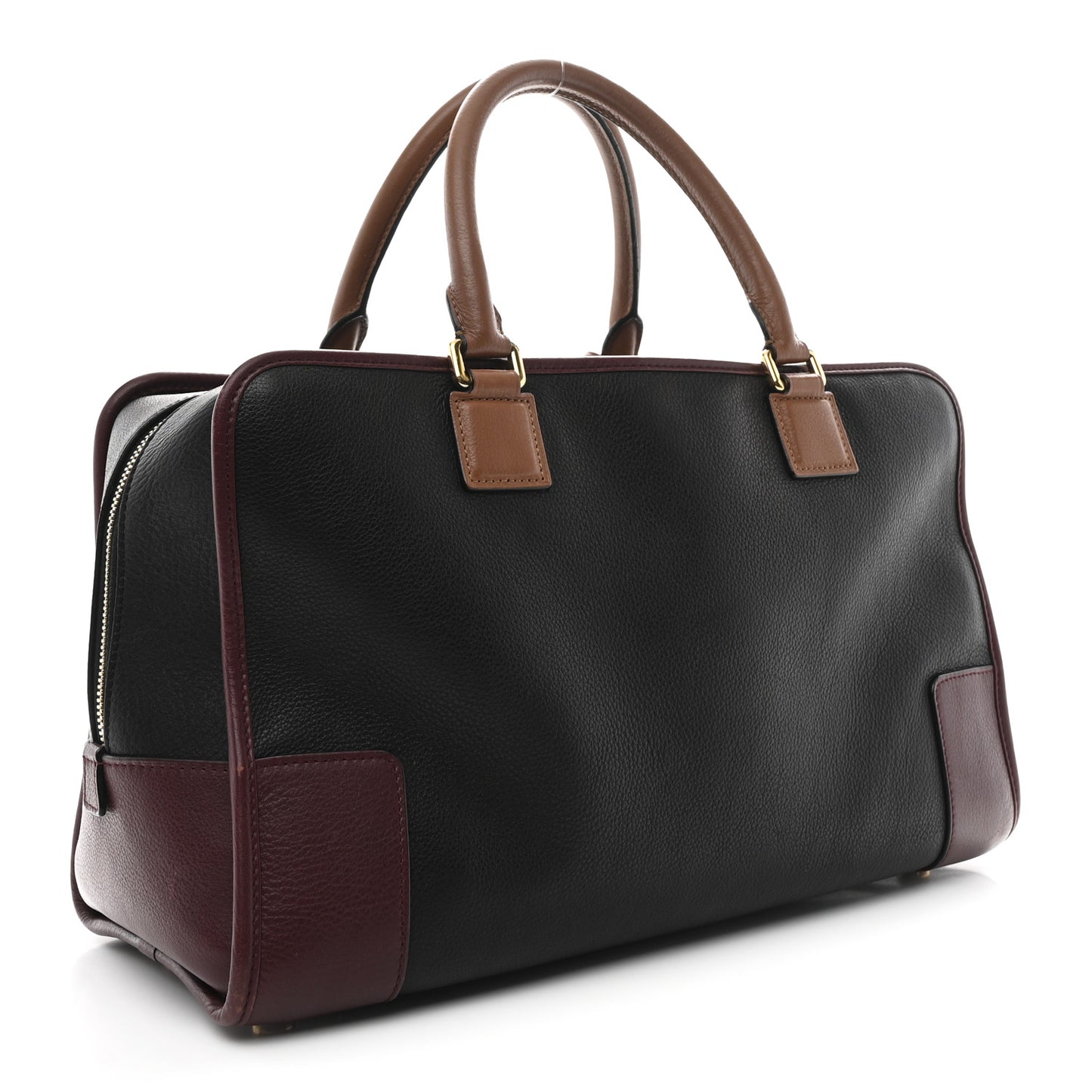 Calfskin Tri-Color Amazona 36 Black Chestnut