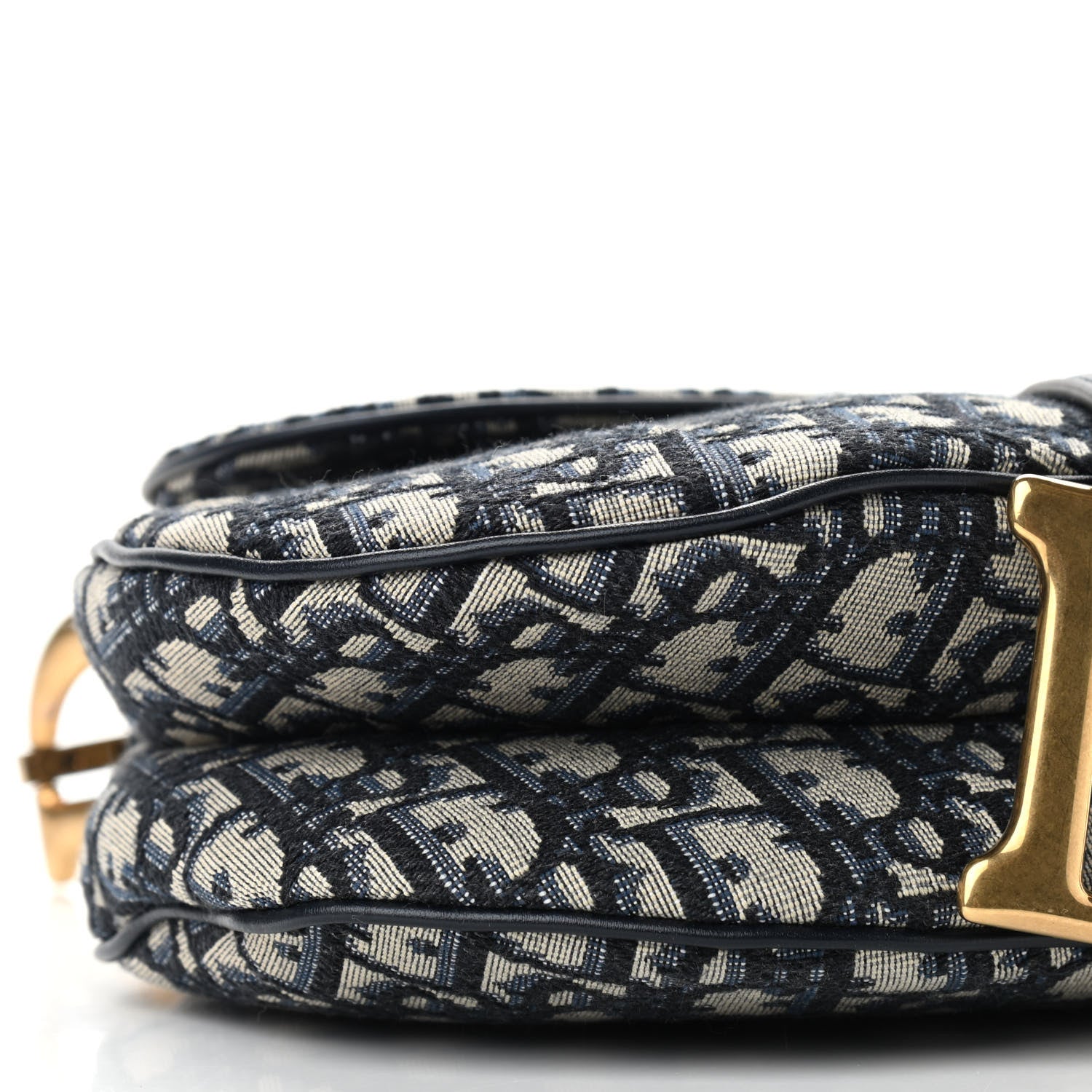 Christian Dior Oblique Saddle Bag Blue 5 of 8