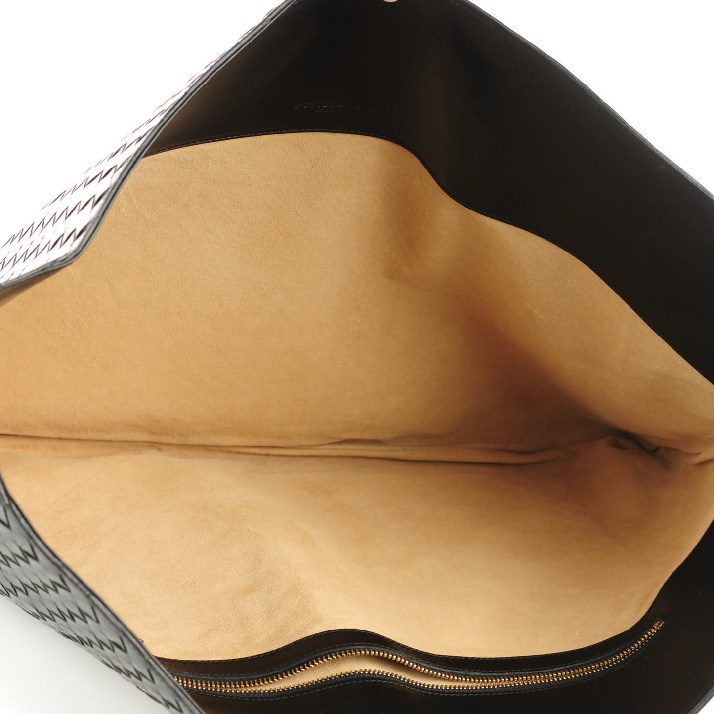 Nappa Intrecciato Flat Messenger Nero Black