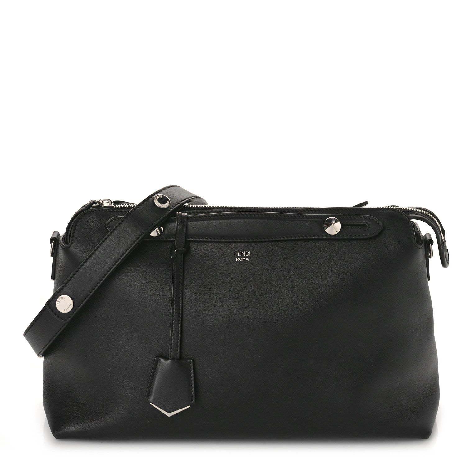 Fendi Vitello Dolce Medium By The Way Boston Bag Black 1 of 9