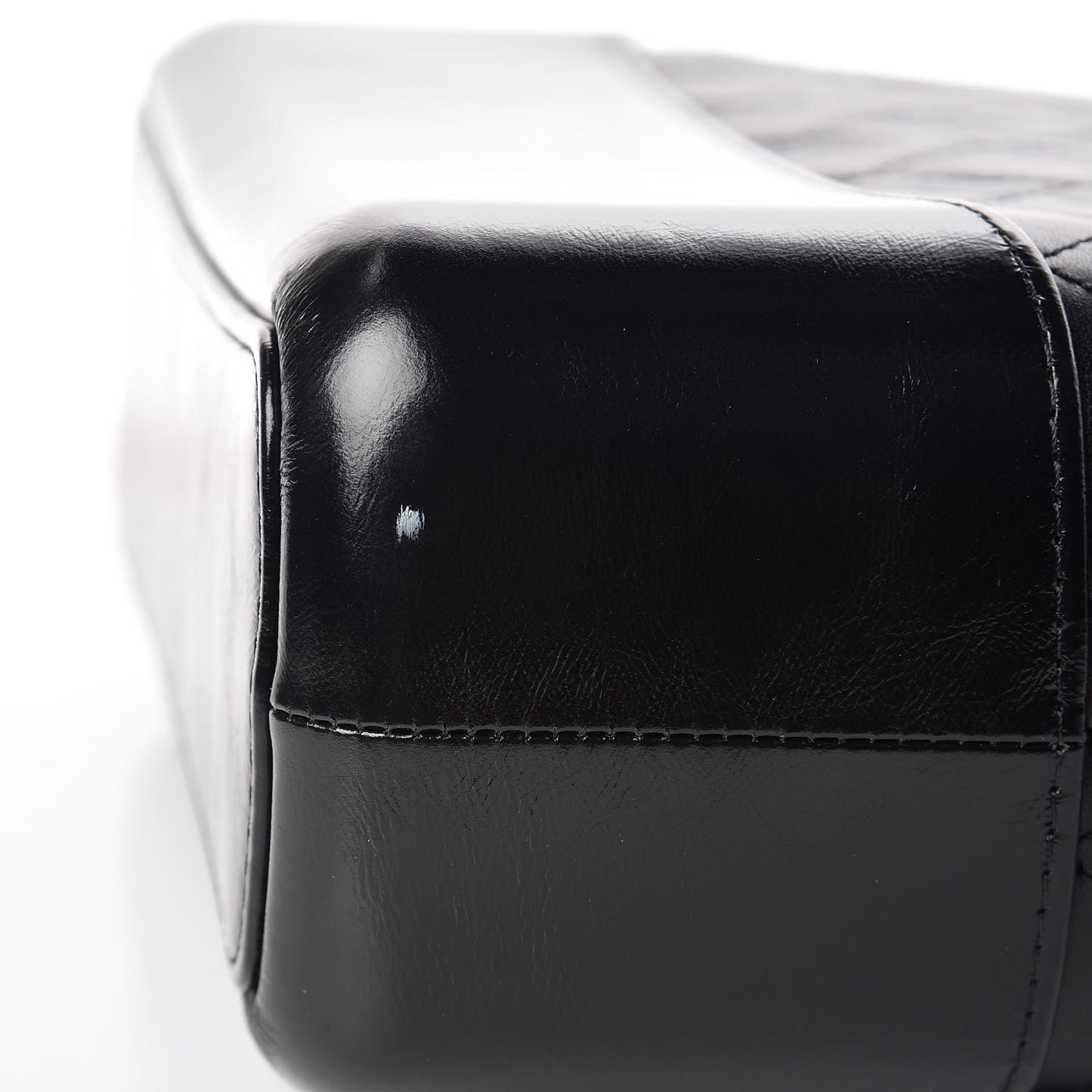 Aged Calfskin Quilted Medium Gabrielle Hobo Black