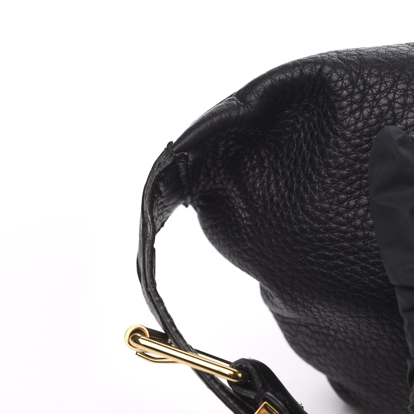 Calfskin Palazzo Medusa Belt Bag Black