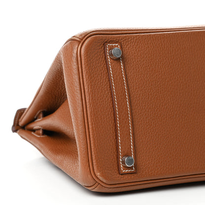 Hermes Taurillon Clemence Birkin 30 Gold 8 of 10