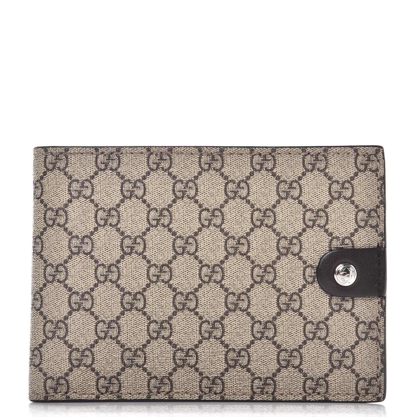 GG Plus Monogram Bi-Fold Wallet Dark Brown