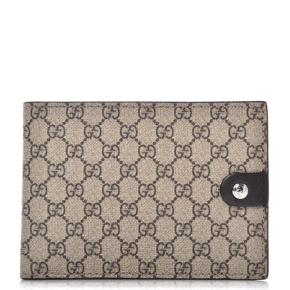 Gucci GG Plus Monogram Bi-Fold Wallet Dark Brown 1 of 7