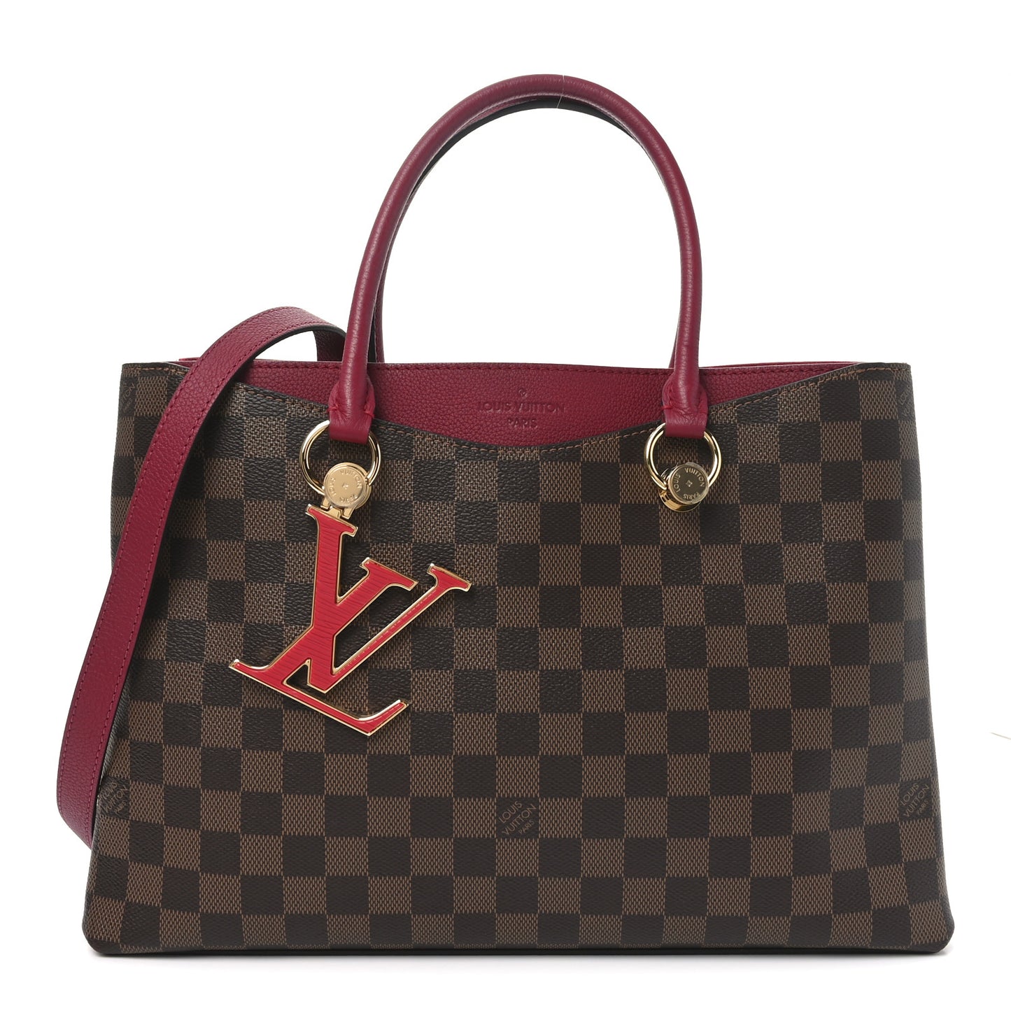 Damier Ebene LV Riverside Lie De Vin