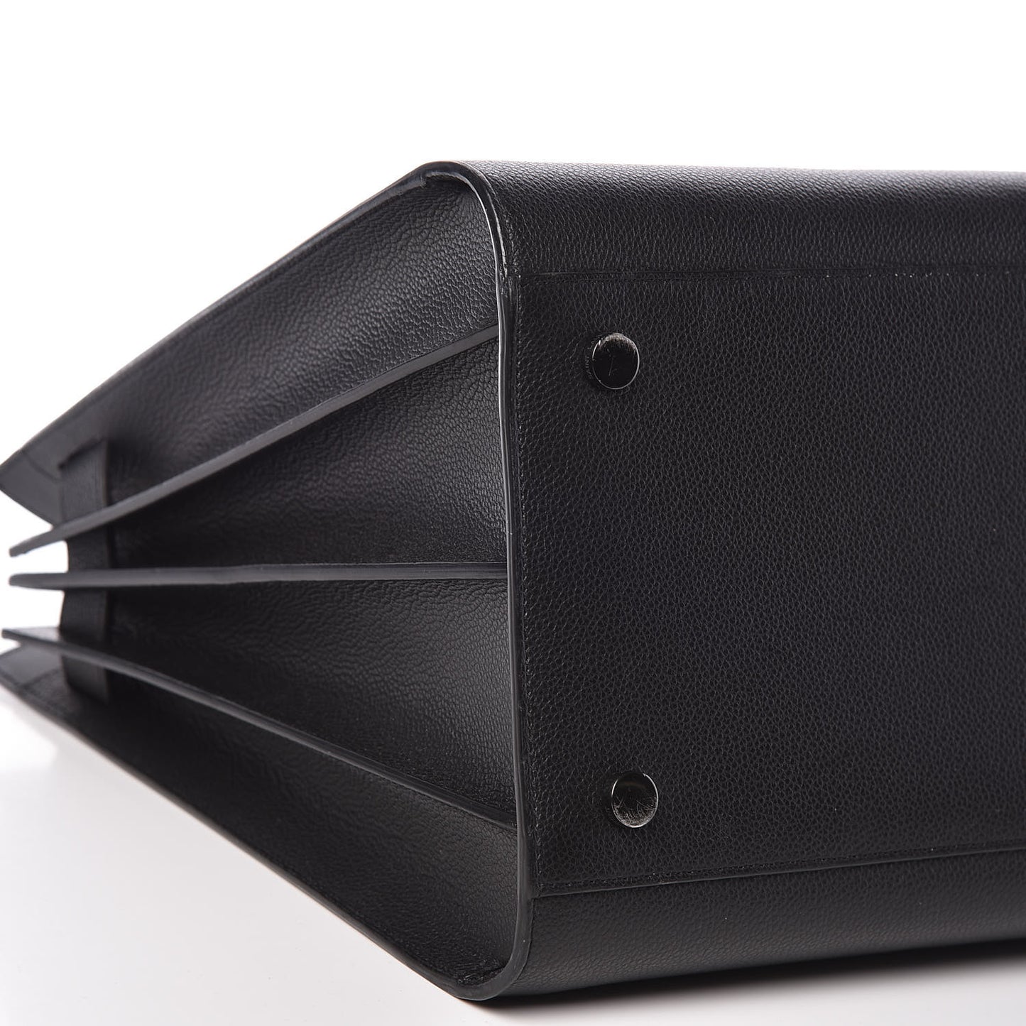 Grained Calfskin Large Sac De Jour Carryall Black