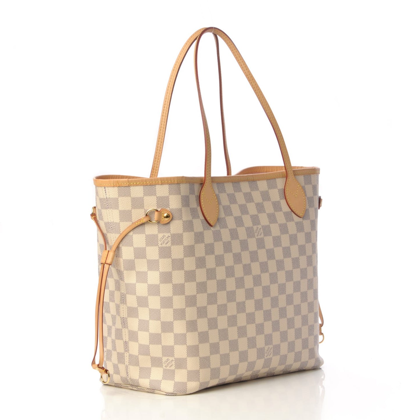 Damier Azur Neo Neverfull MM Rose Ballerine