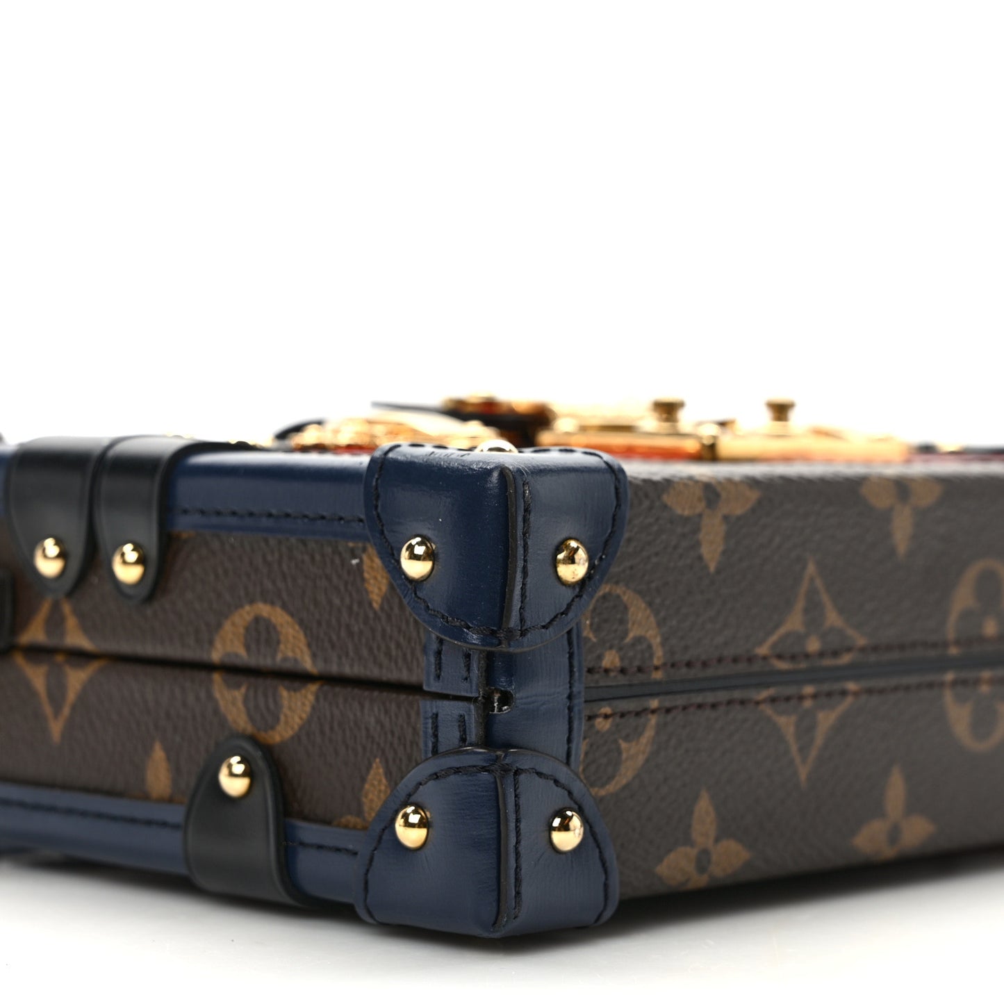 LOUIS VUITTON Monogram Malletage Print Petite Malle Marine Rouge