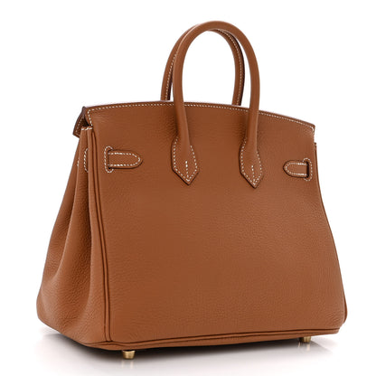 Hermes Togo Birkin 25 Gold 3 of 11