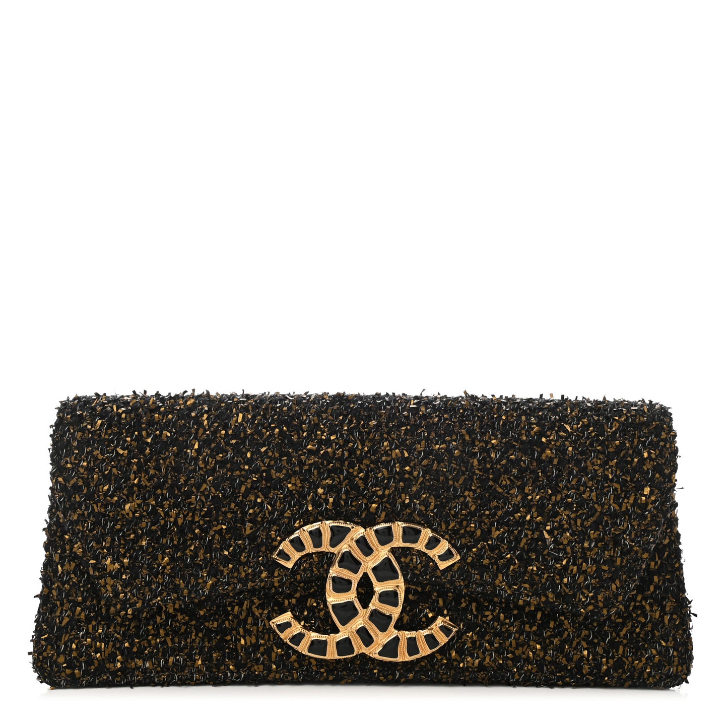 Tweed Evening In Egypt Clutch Black Gold