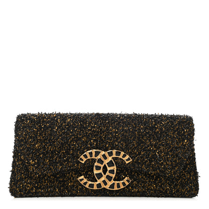 Chanel Tweed Evening In Egypt Clutch Black Gold 1 of 7
