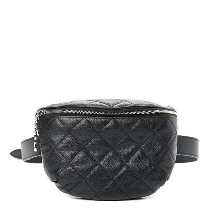Chanel Grained Calfskin Quilted Waist Belt Bag Black 1 of 8