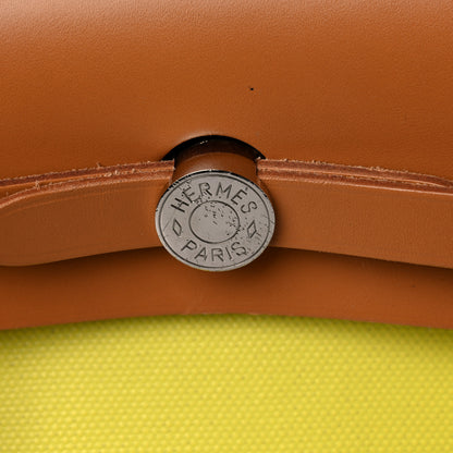 Hermes Toile H Berline Vache Hunter Herbag Zip 31 PM Lime 14 of 15