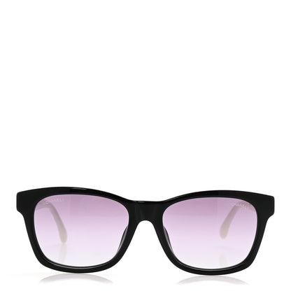 Chanel Acetate Quilted CC Square Sunglasses 5484 White Black 3 of 14