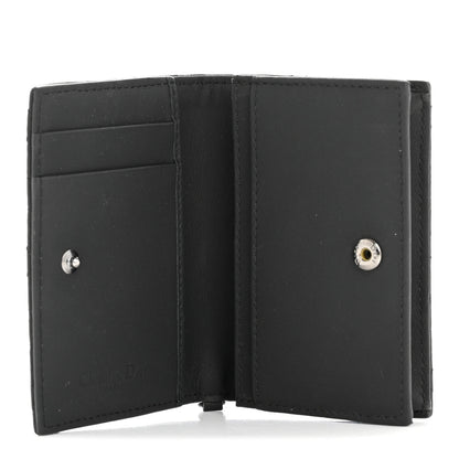 Christian Dior Ultra Matte Calfskin Small Lady Dior Flap Card Holder Black 5 of 8