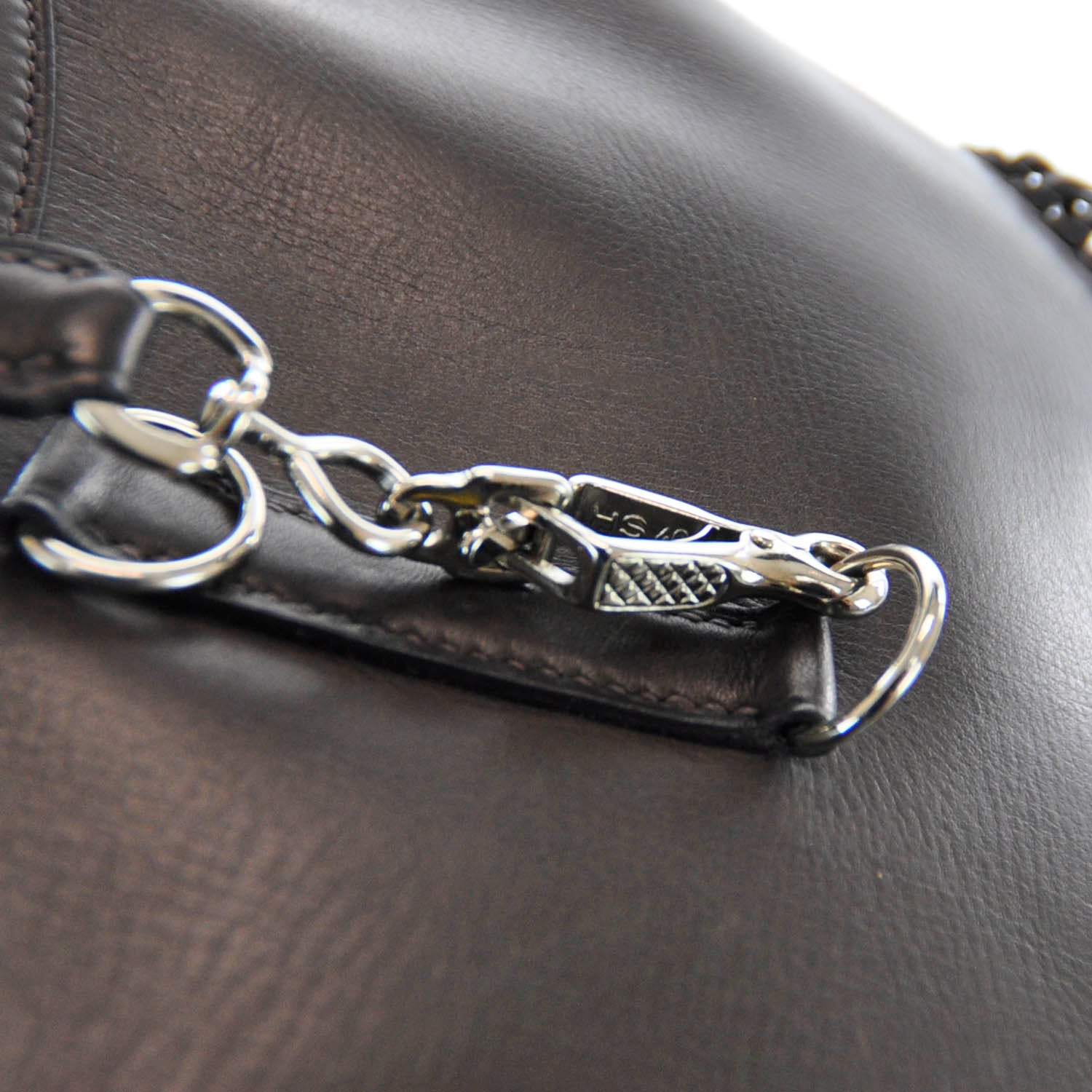 Hermes Sac Trim Anate Fringe Satchel Chocolate 4 of 8