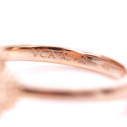 Van Cleef & Arpels 18K Rose Gold Sweet Alhambra Ring 49 4.75 5 of 6