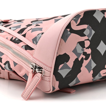 MCM Nylon Camo Backpack Pink Blush 9 of 19