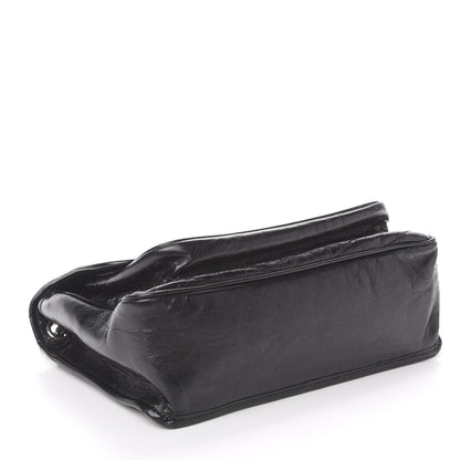 Saint Laurent Crinkled Calfskin Matelasse Monogram Medium Niki Chain Satchel Black 4 of 10