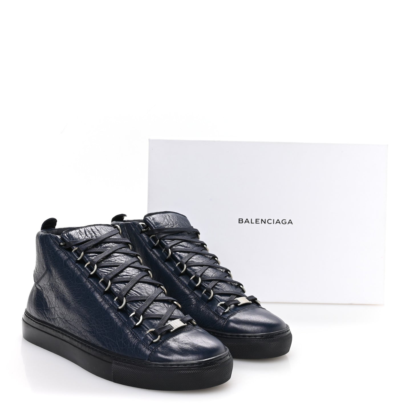Agneau Arena Opaque Mens High Top Sneakers 43 Bleu Obscur