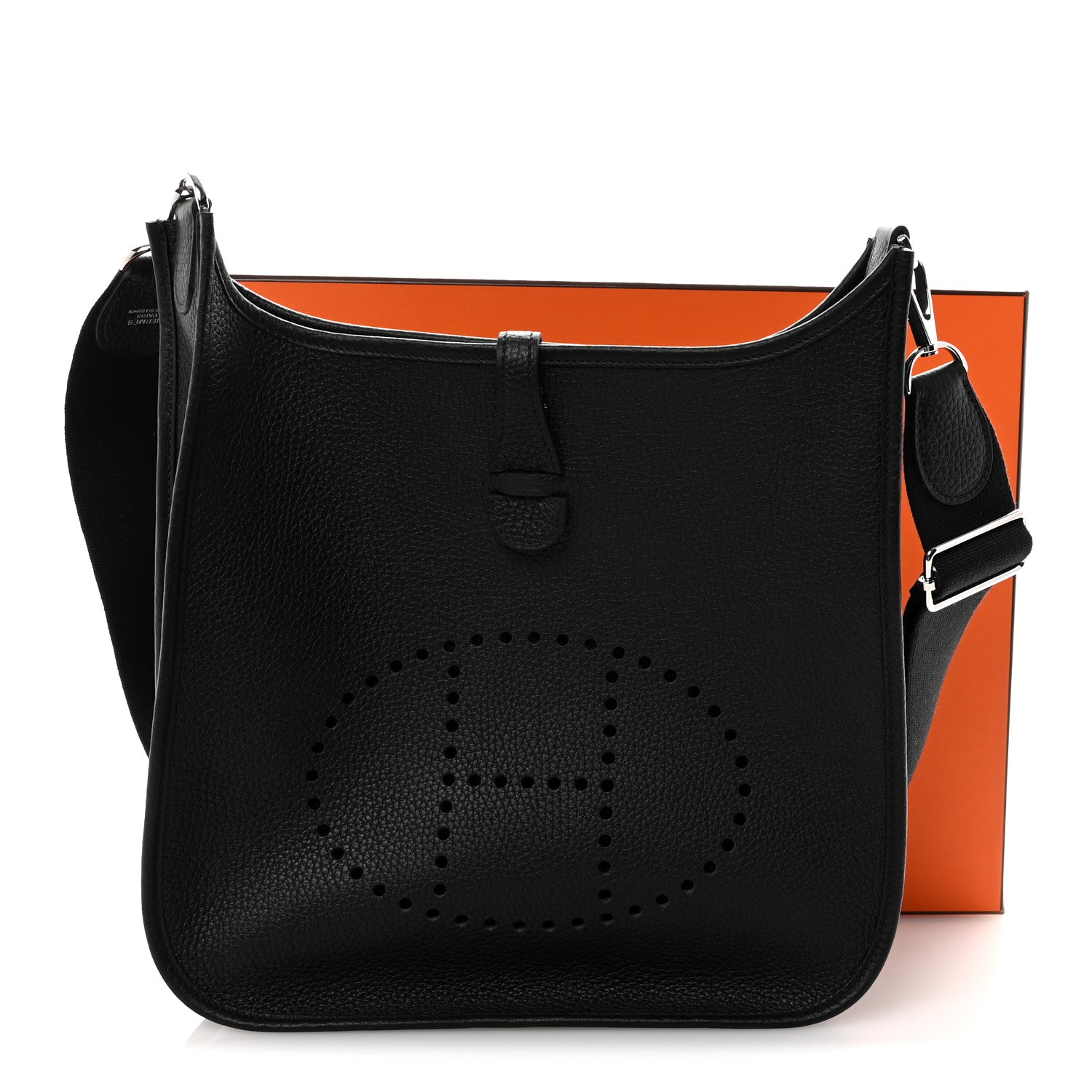 Hermes Taurillon Clemence Evelyne III PM Black 10 of 10