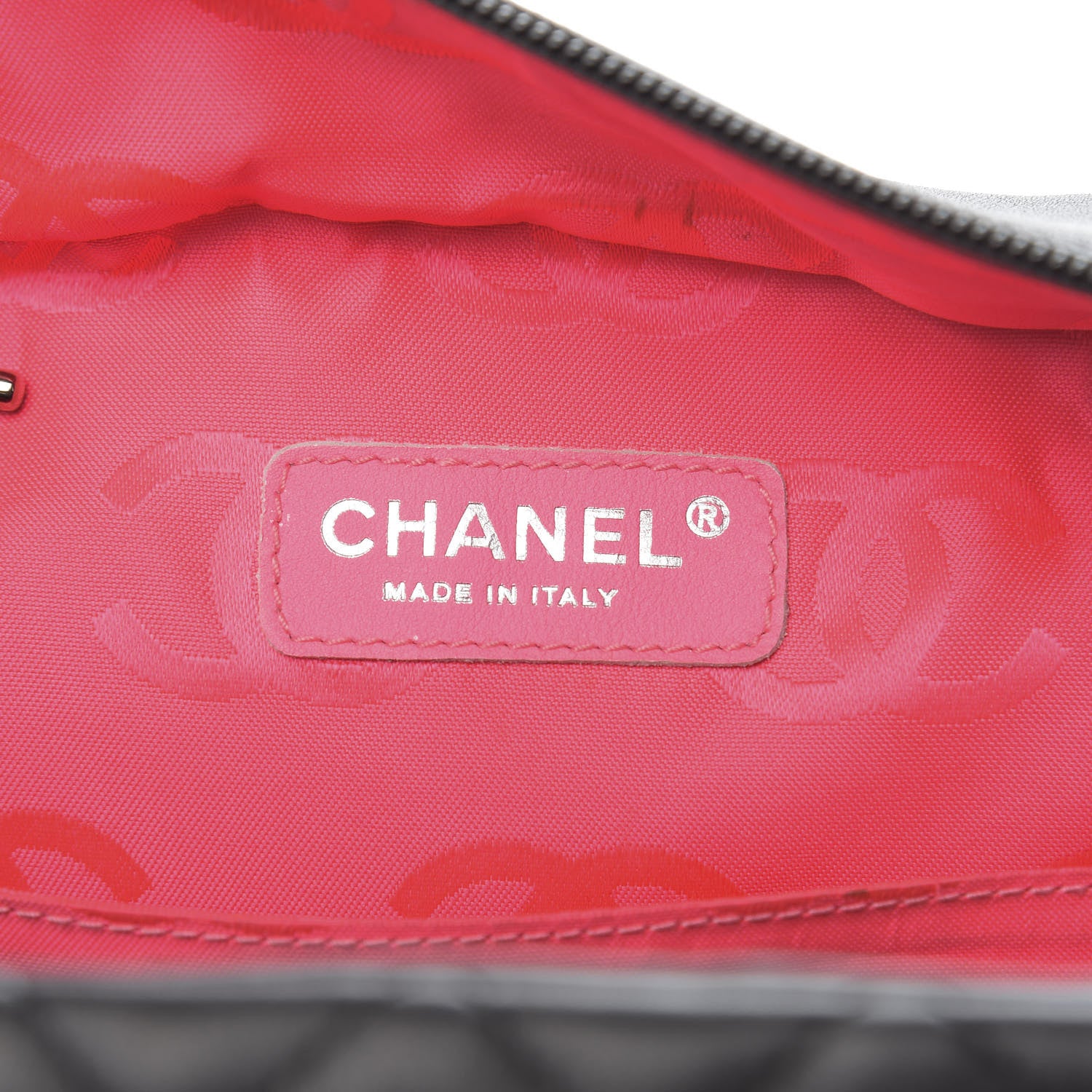 Chanel Calfskin Quilted Large Cambon Multipocket Reporter Black White 6 of 14