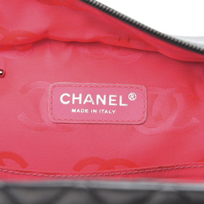Chanel Calfskin Quilted Large Cambon Multipocket Reporter Black White 6 of 14