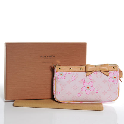 Louis Vuitton Monogram Cherry Blossom Pochette Accessories Pink 5 of 8