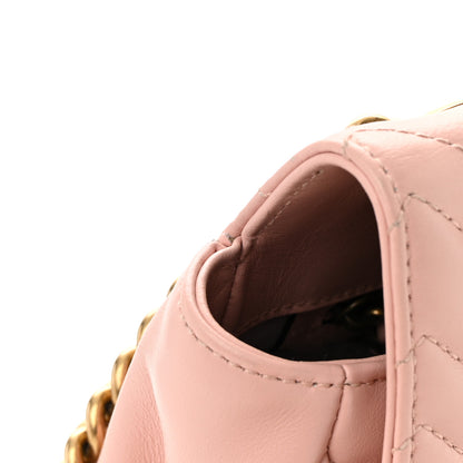 Gucci Calfskin Matelasse Small GG Marmont Shoulder Bag Perfect Pink 12 of 15