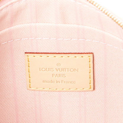 Louis Vuitton Damier Azur Neverfull MM GM Pochette Rose Ballerine 7 of 7