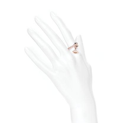 Bulgari 18K Rose Gold Diamond Divas' Dream Ring 54 7 2 of 6