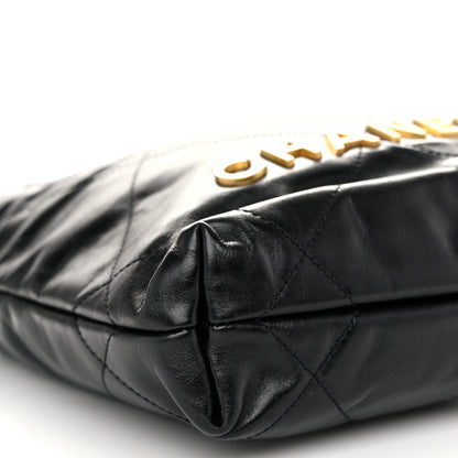 Chanel Shiny Calfskin Quilted Mini Chanel 22 Black 9 of 10