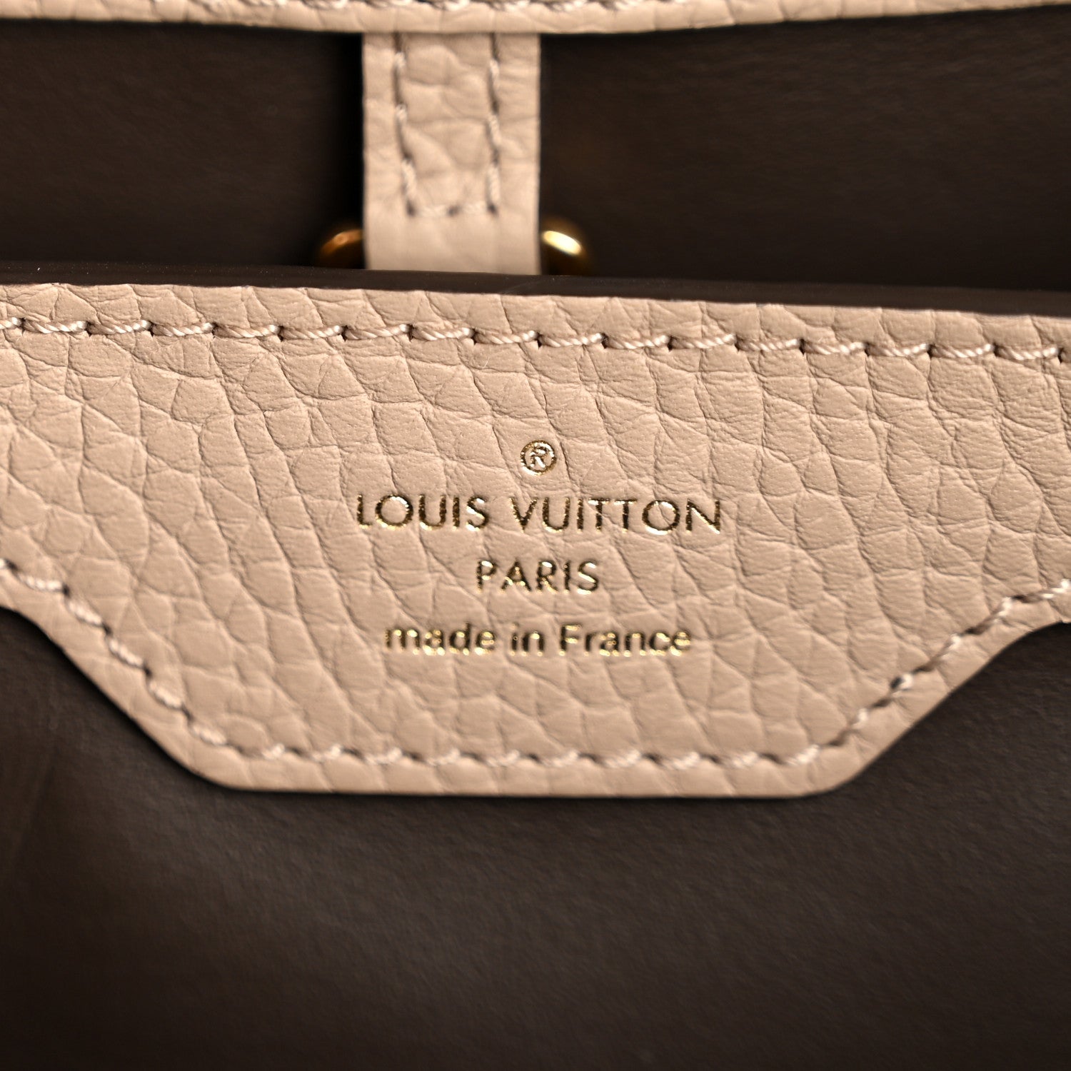 Louis Vuitton Taurillon Capucines PM Galet 6 of 13