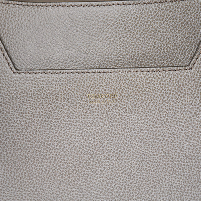 Tom Ford Pebbled Calfskin Medium Top Handle Jennifer Warm Taupe 6 of 6