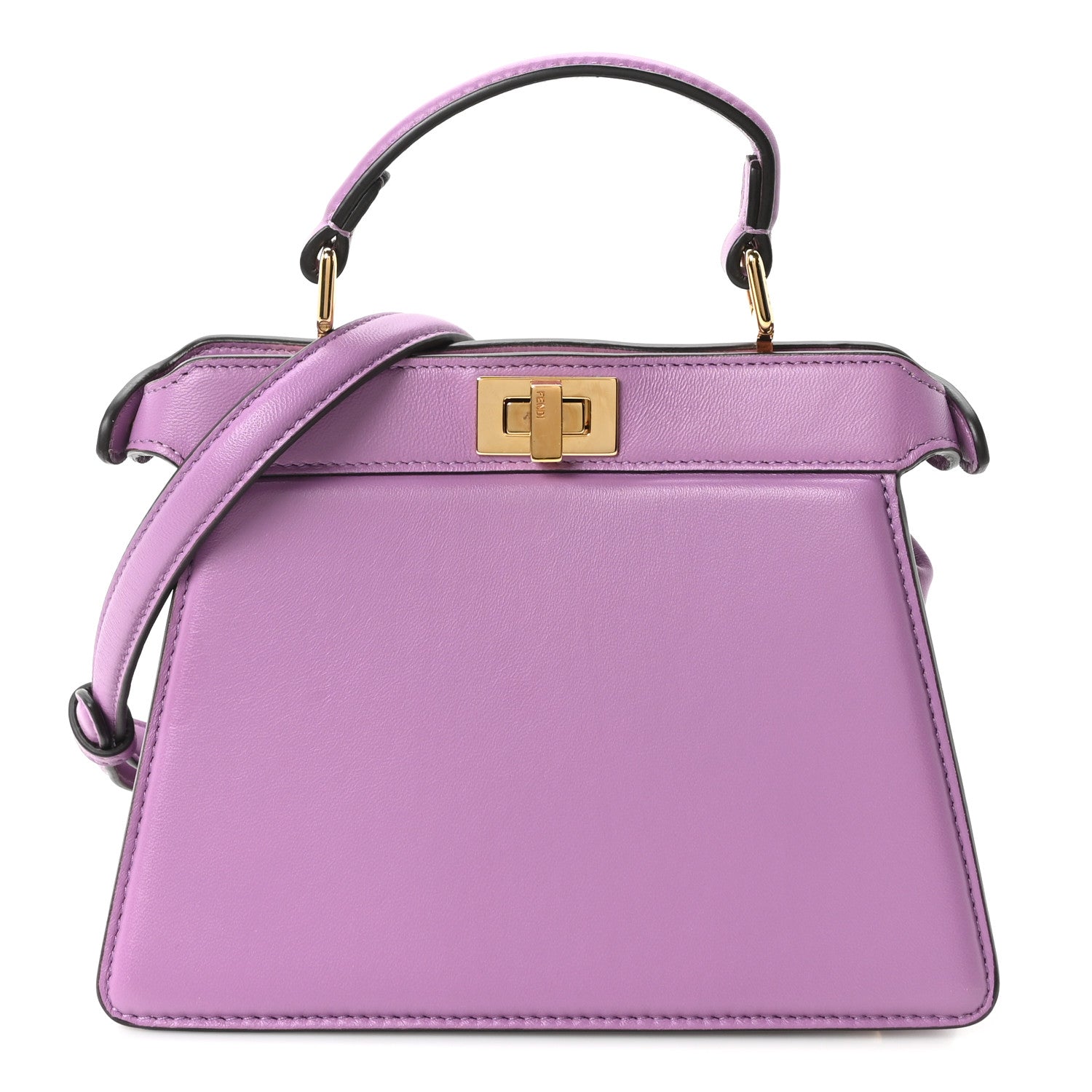 Fendi Shiny Nappa Petite Peekaboo I SEE U Satchel Gapanto Agapanto 1 of 10