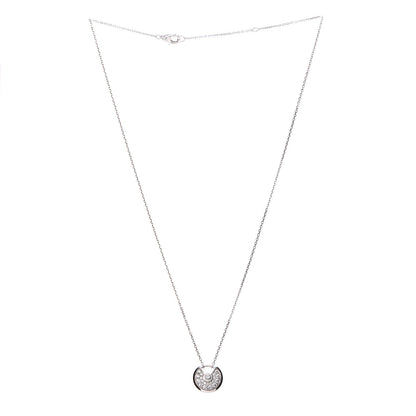Cartier 18K White Gold Diamond XS Amulette de Pendant Necklace 3 of 7