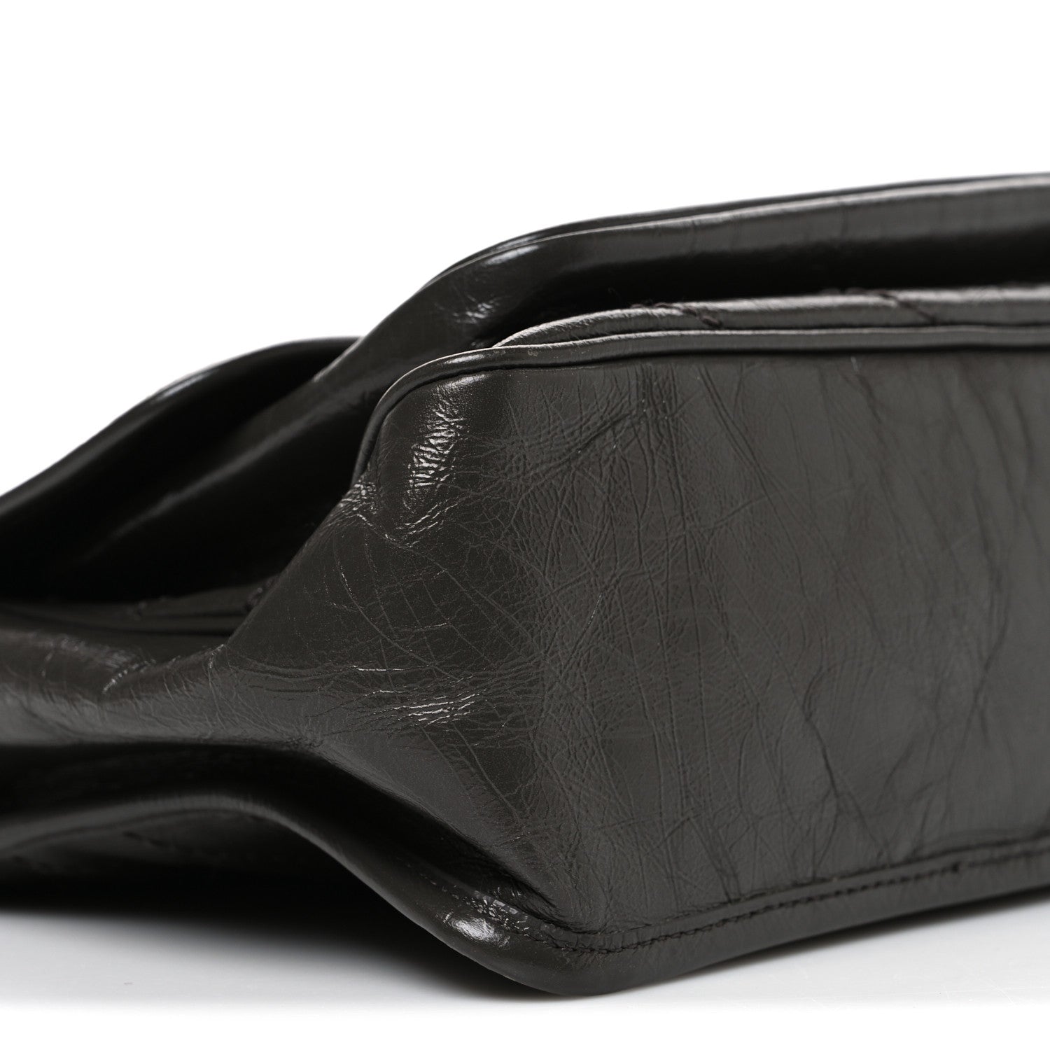 Saint Laurent Crinkled Calfskin Matelasse Monogram Medium Niki Chain Satchel Storm 9 of 12