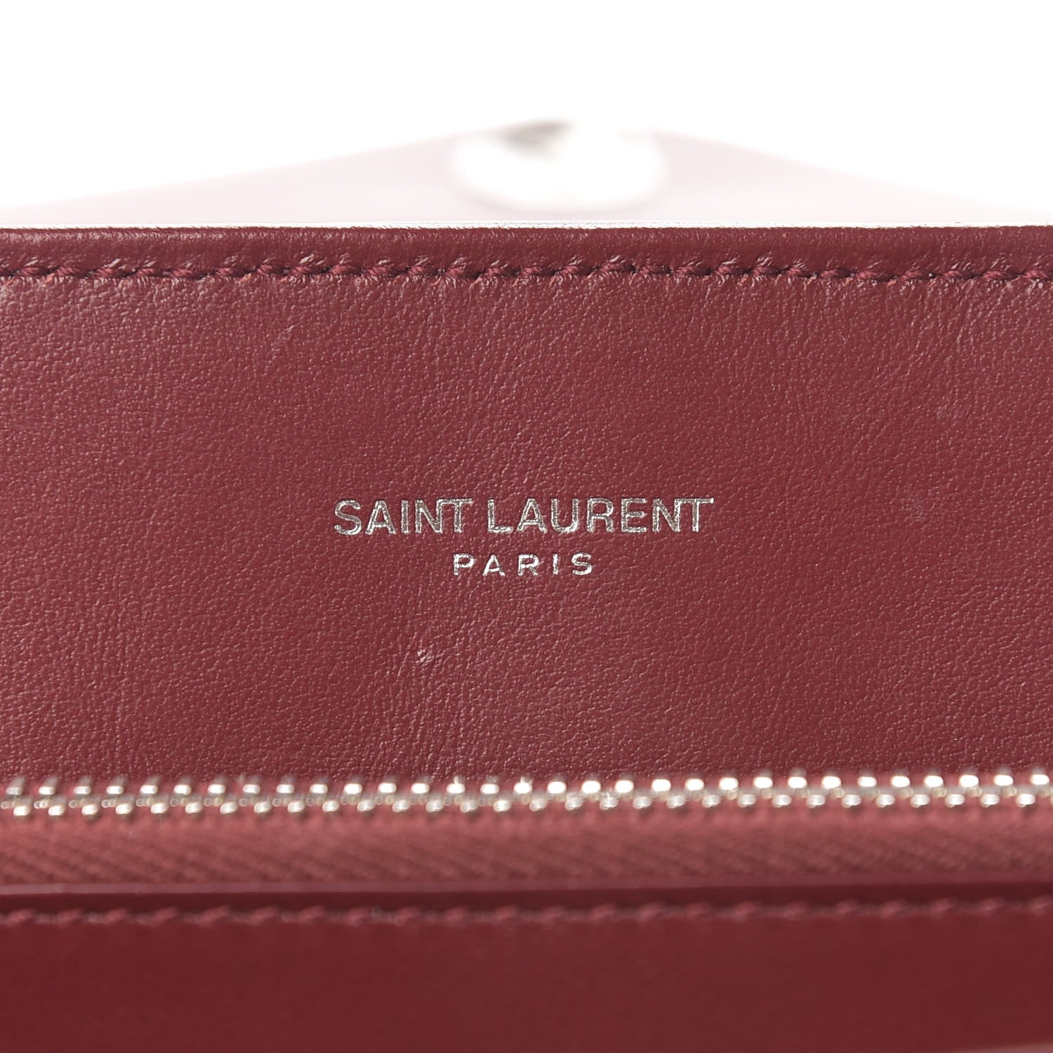 Saint Laurent Calfskin Y Quilted Monogram Medium Loulou Chain Satchel Palissandre 8 of 9