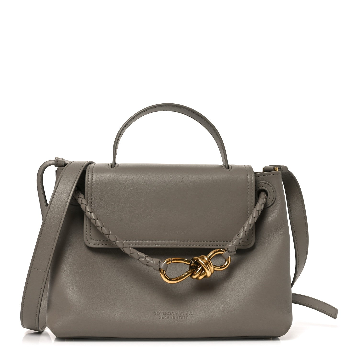 Bottega Veneta Silky Calfskin Small Ciao Ciao Limestone 1 of 11