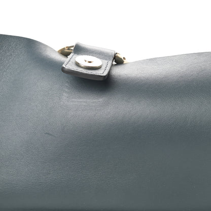 Chloe Suede Calfskin Small Faye Shoulder Bag Silver Blue 12 of 14