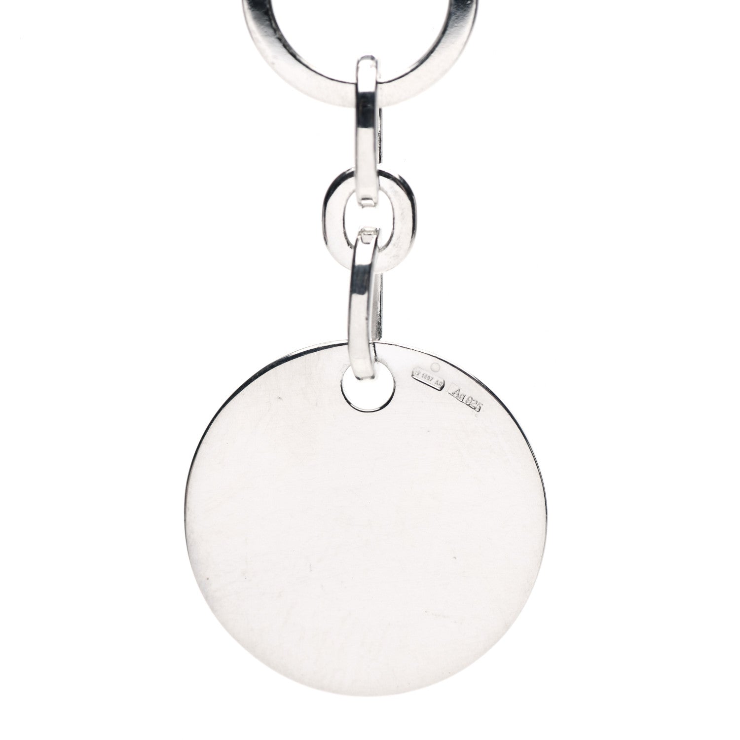 Gucci Sterling Silver Round Logo Pendant Necklace 5 of 5