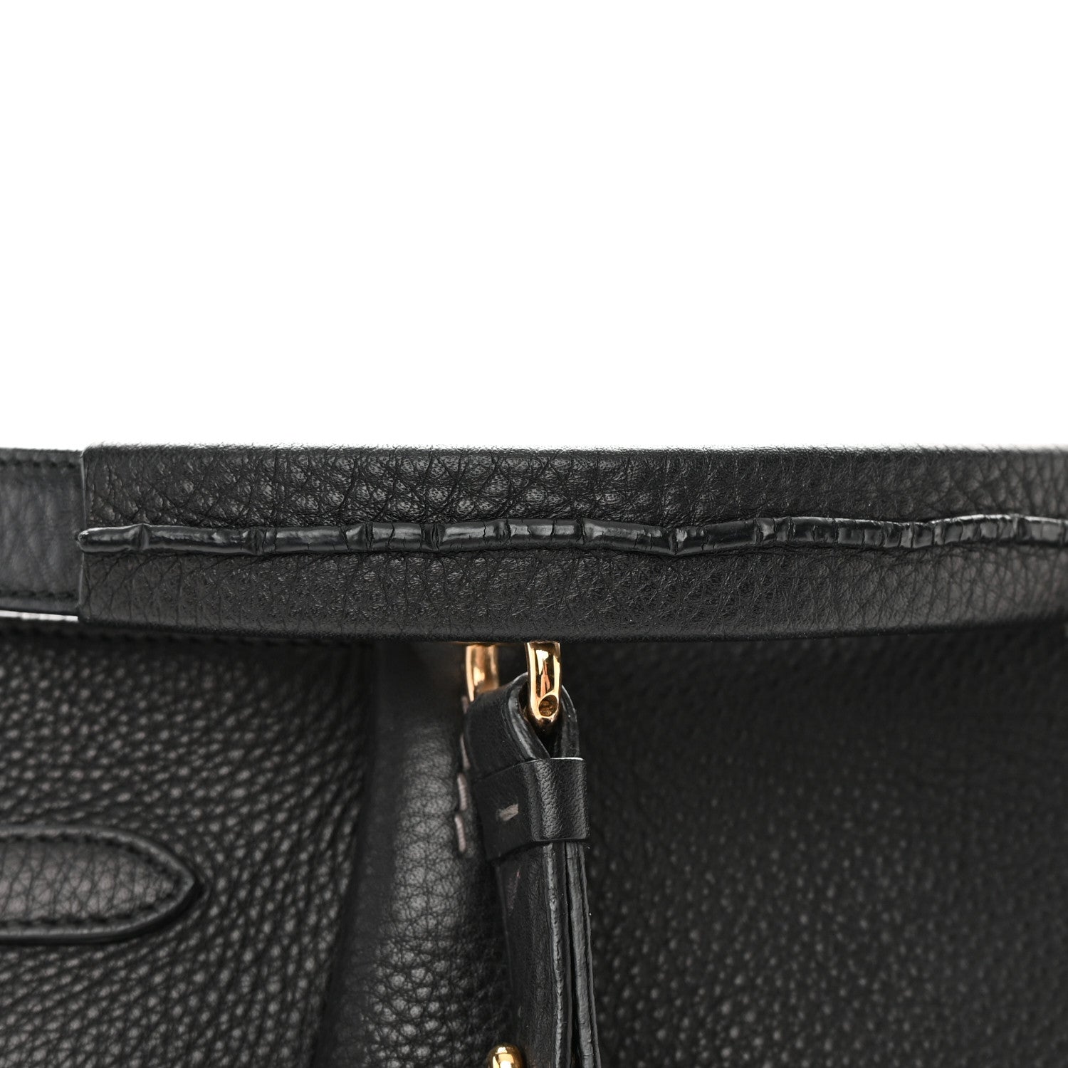 Salvatore Ferragamo Grained Calfskin Tote Black 18 of 18