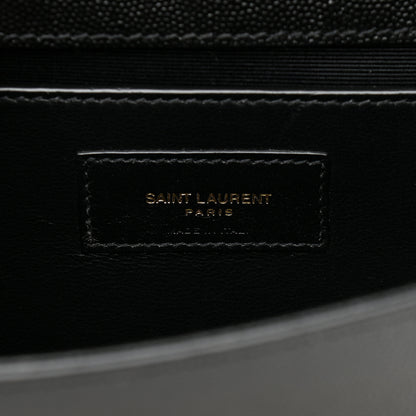 Saint Laurent Grain De Poudre Medium Classic Monogram Kate Satchel Black 7 of 11