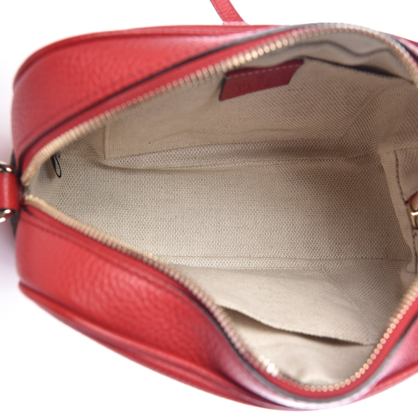 Pebbled Calfskin Small Soho Disco Bag Tabasco Red