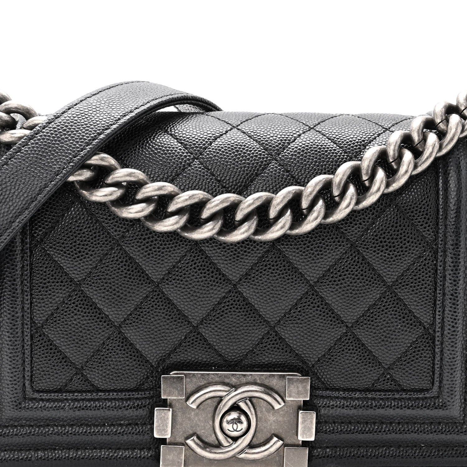 Chanel Caviar Quilted Small Boy Flap Black 8 of 12