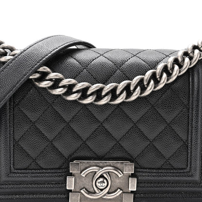 Chanel Caviar Quilted Small Boy Flap Black 8 of 12