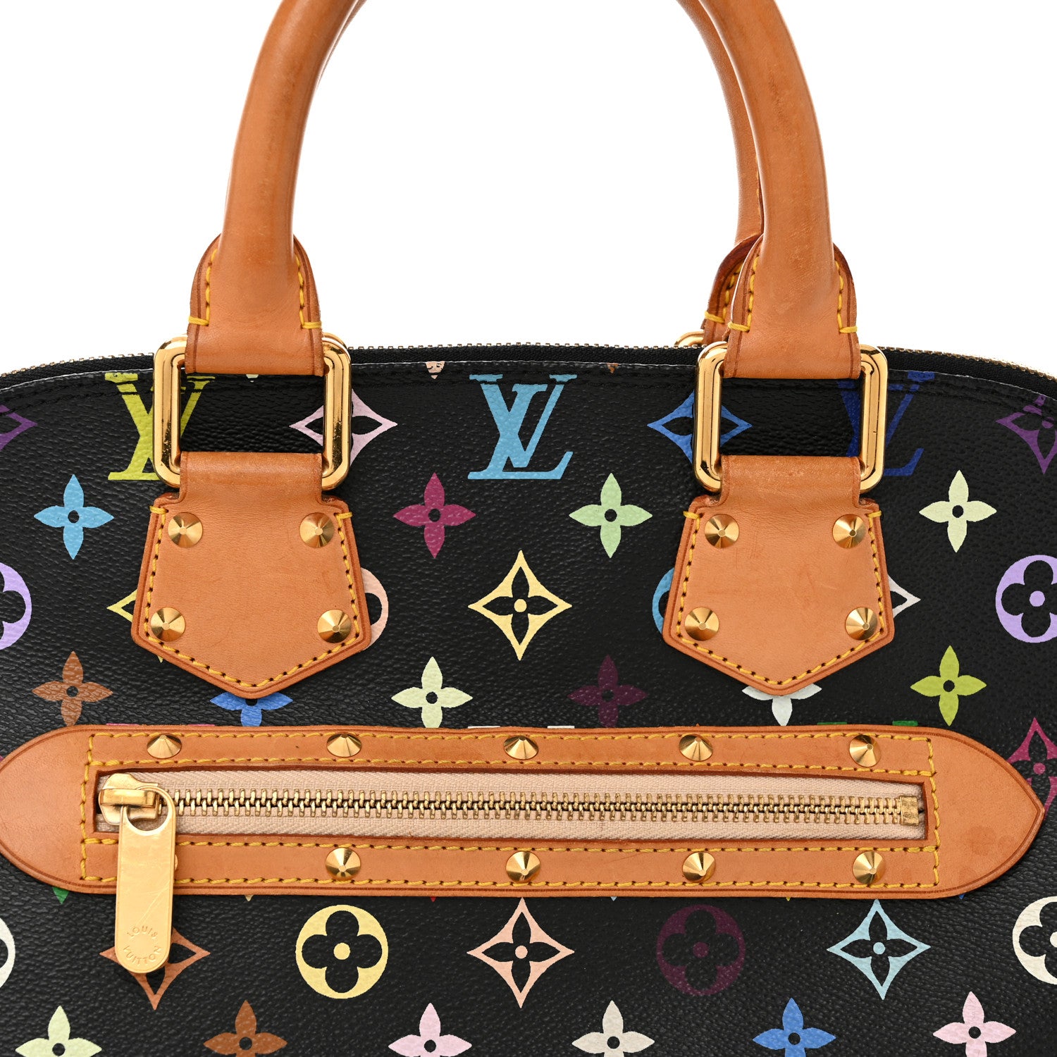 Louis Vuitton Monogram Multicolor Alma Black 8 of 13