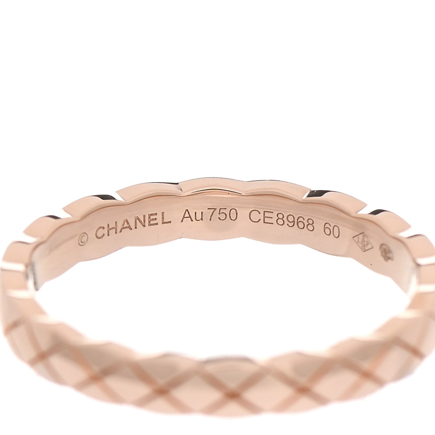 18K Beige Gold Mini Coco Crush Ring 60 9