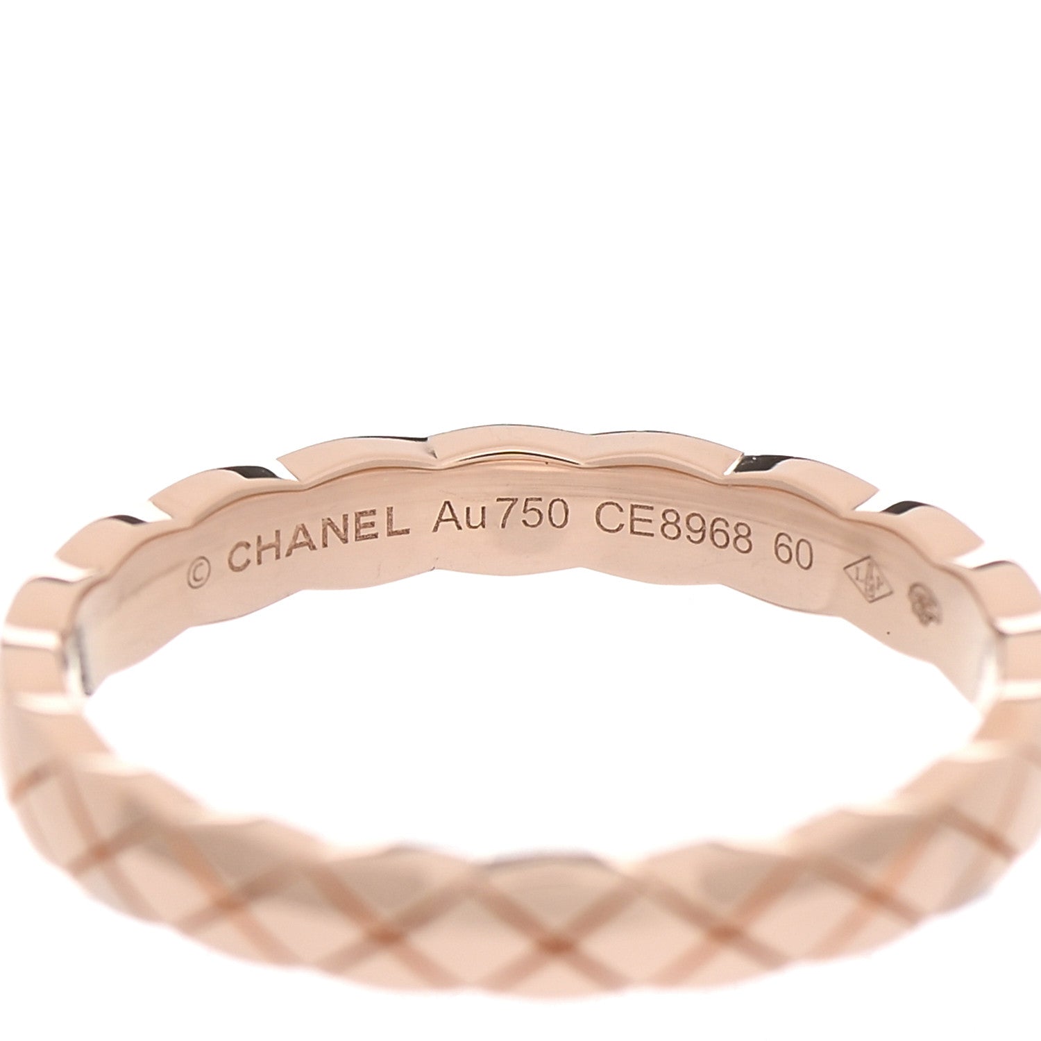 Chanel 18K Beige Gold Mini Coco Crush Ring 60 9 3 of 4